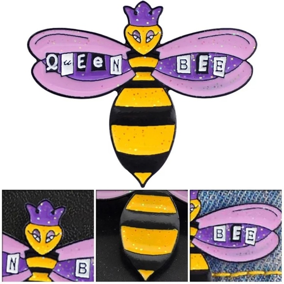 🆕️🐝Queen bee brooch pin - Picture 3 of 4
